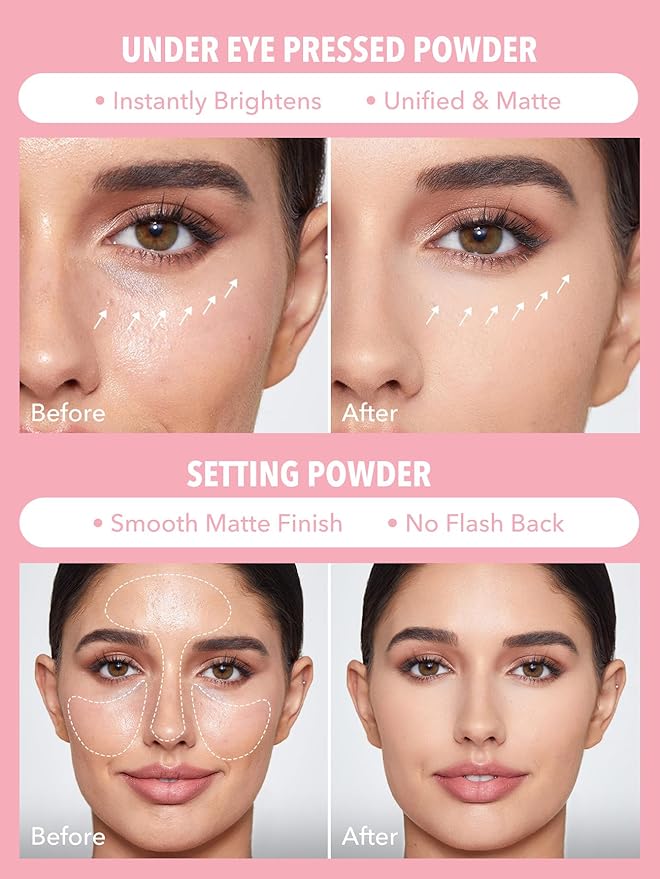 Sheglam Insta-Ready Face Powder Loose Under Eye Setting Powder-Bubble Gum