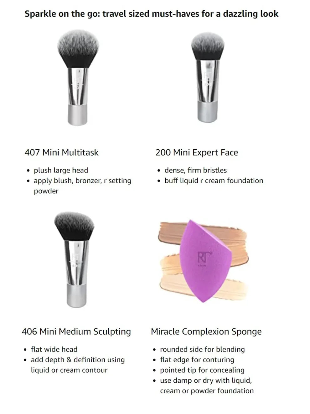 Real Techniques Sparkle On-the-Go Limited Edition Brush Set