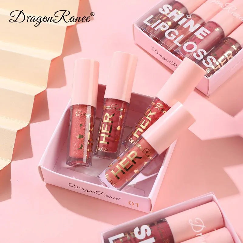 Dragon Ranee 4 Pcs Shine Lipgloss Set