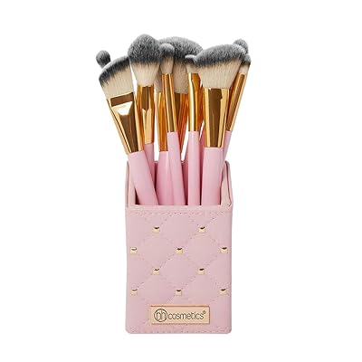 BH Cosmetics Pink Studded Elegance 12 Piece Brush Set