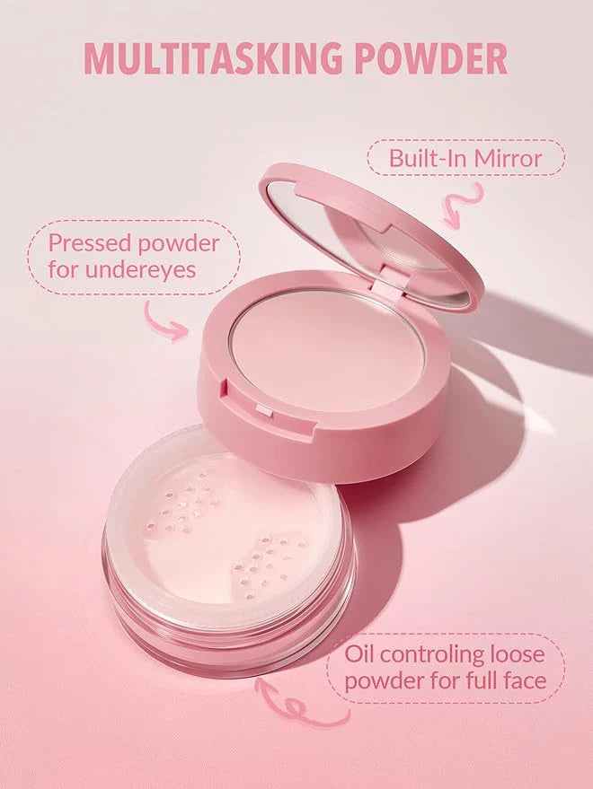 Sheglam Insta-Ready Face Powder Loose Under Eye Setting Powder-Bubble Gum