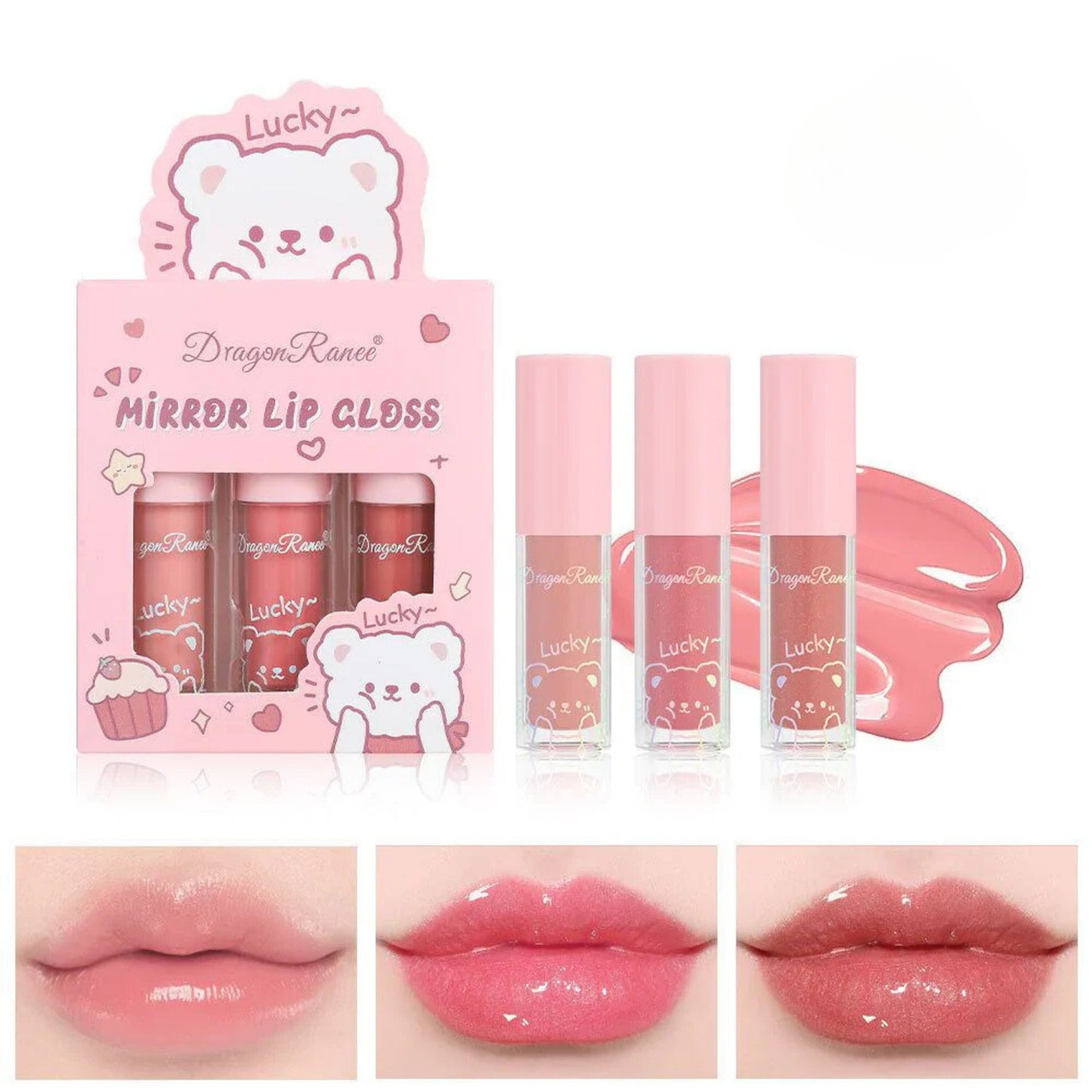 Dragon Ranee Lipgloss Set/ 3 pcs