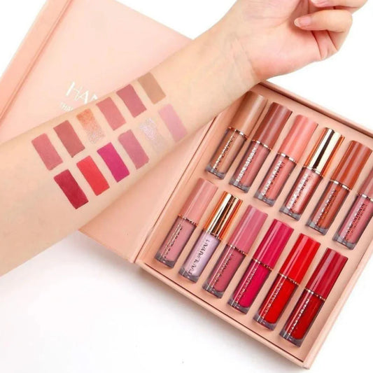 Handaiyan 12 Pcs  Matte Lip Gloss Set