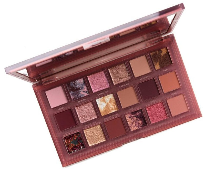 Hudamoji - 18 Color Naughty Matte & Shimmer Eyeshadow Palette